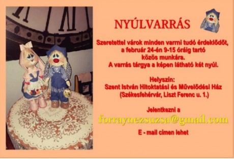 Nyúlvarrás lesz szombaton a Szent István Hitoktatási és Művelődési Házban